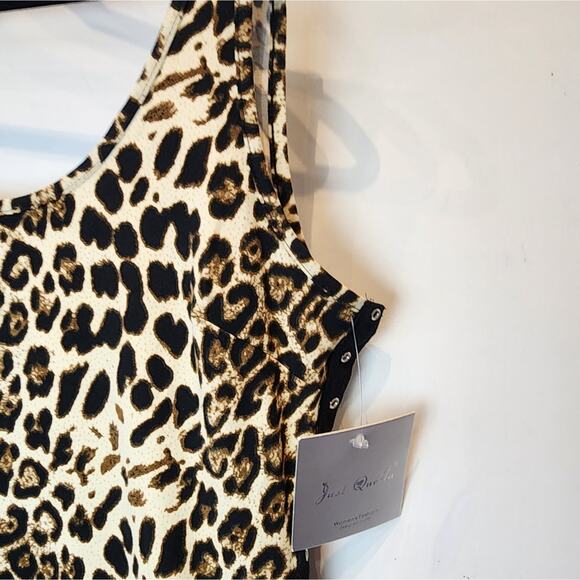 New Animal Print Sexy Stretch Tank Dress Size XL - Picture 8 of 11